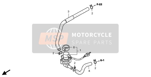 Honda FJS400D 2010 Válvula de inyección de aire para un 2010 Honda FJS400D